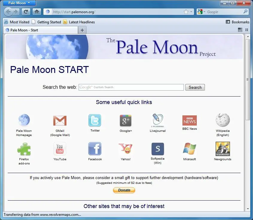 pale moon browser android