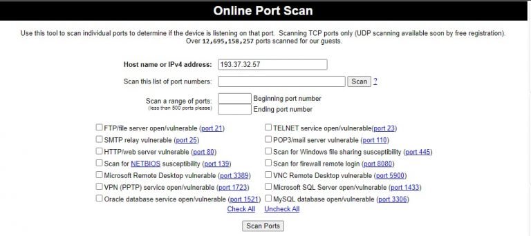 download the new for windows PortScan & Stuff 1.96