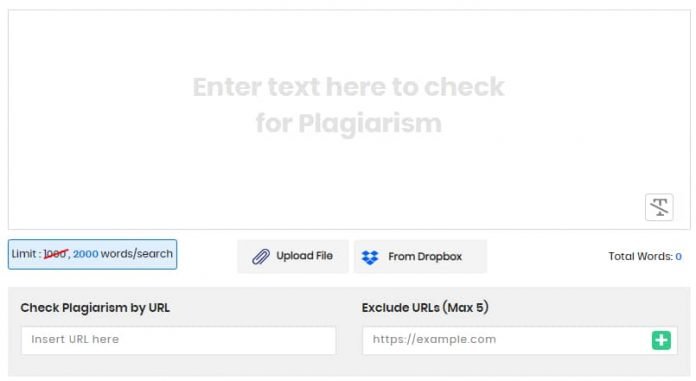 plagiarism checker free online percentage
