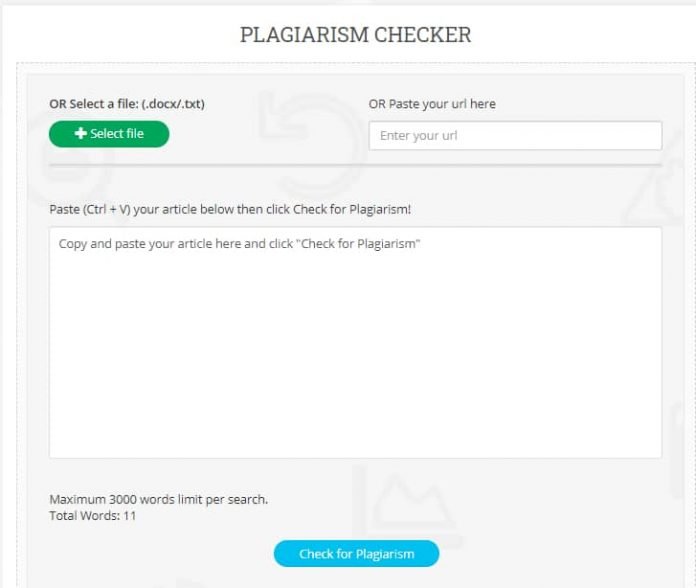 plagiarism checker free online 10000 words