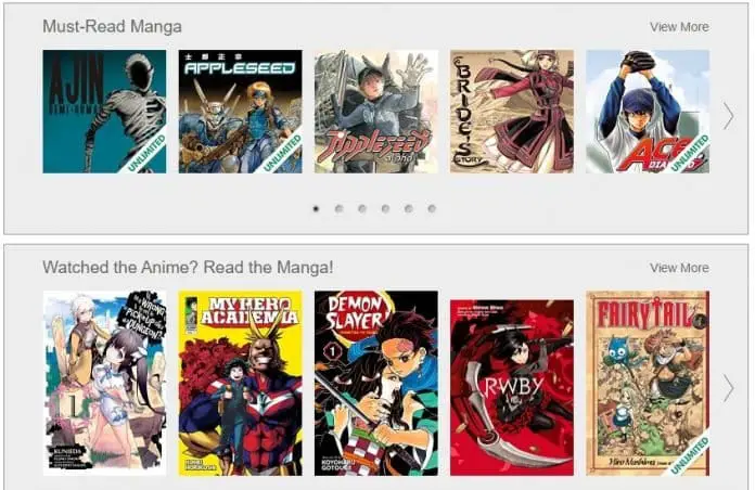manga websites online