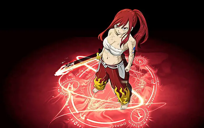 Erza Scarlet from "Fairy Tail"