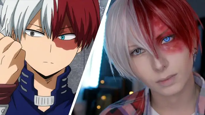 Shoto Todoroki from "My Hero Academia" Anime Hairstyles 