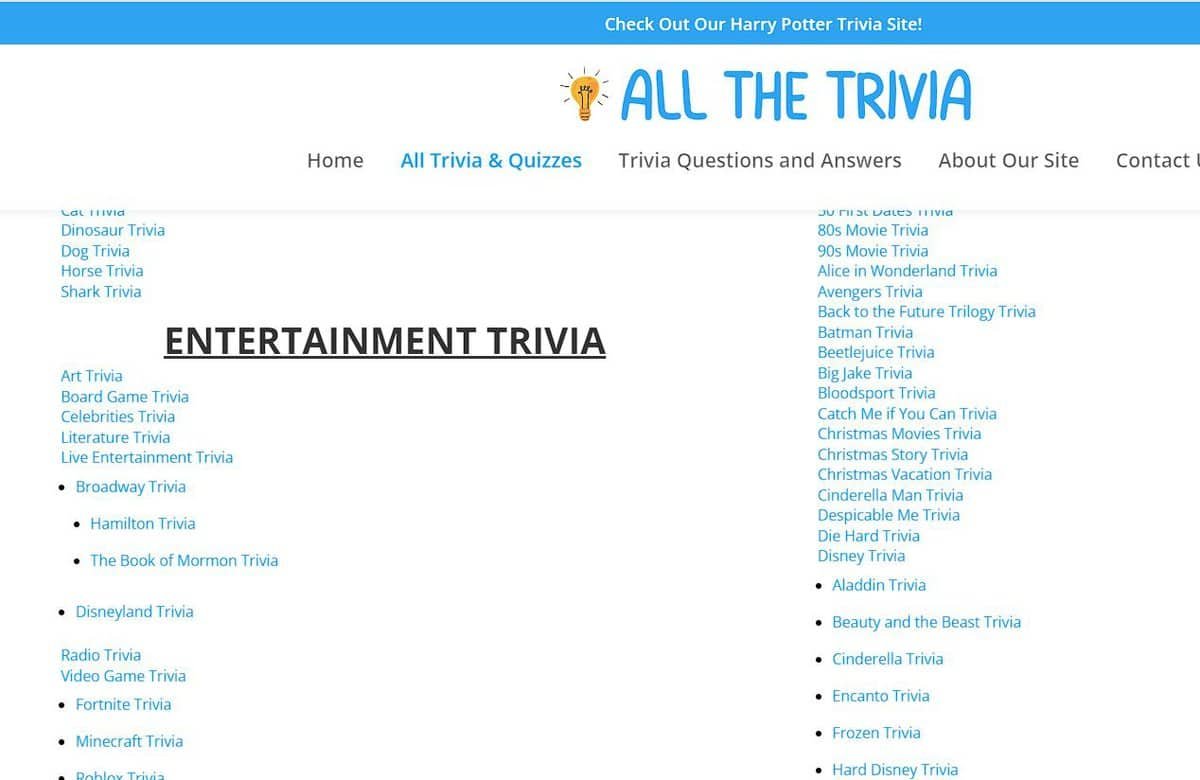 All The Trivia