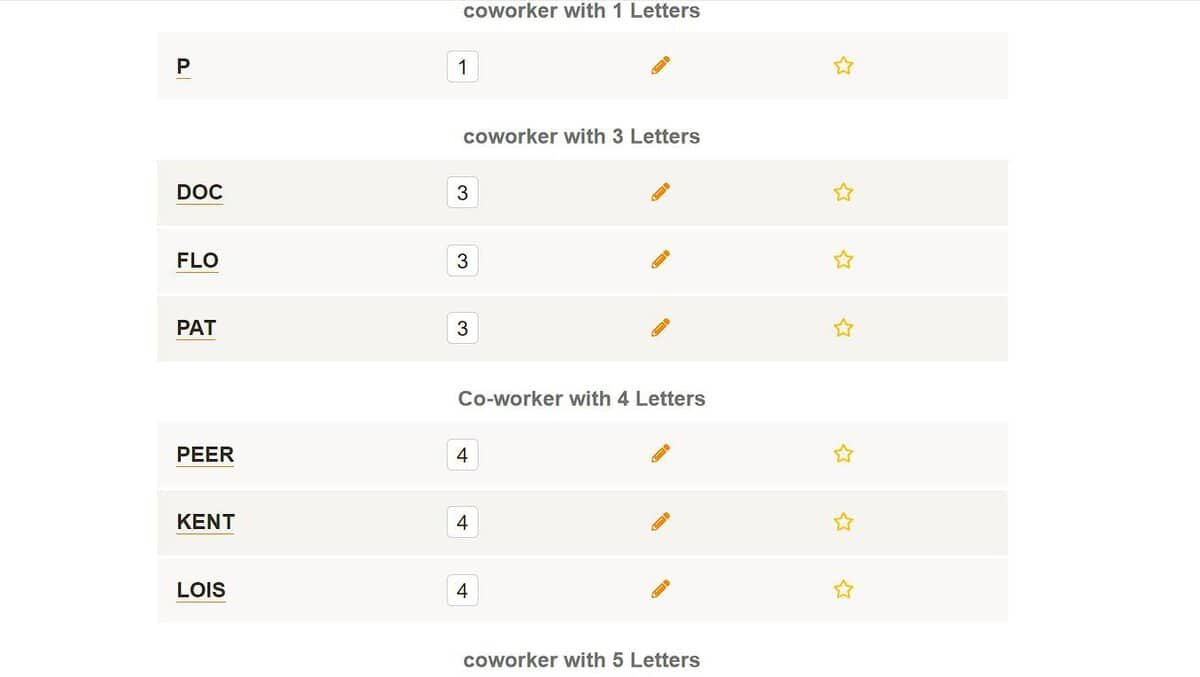 Coworker Clues